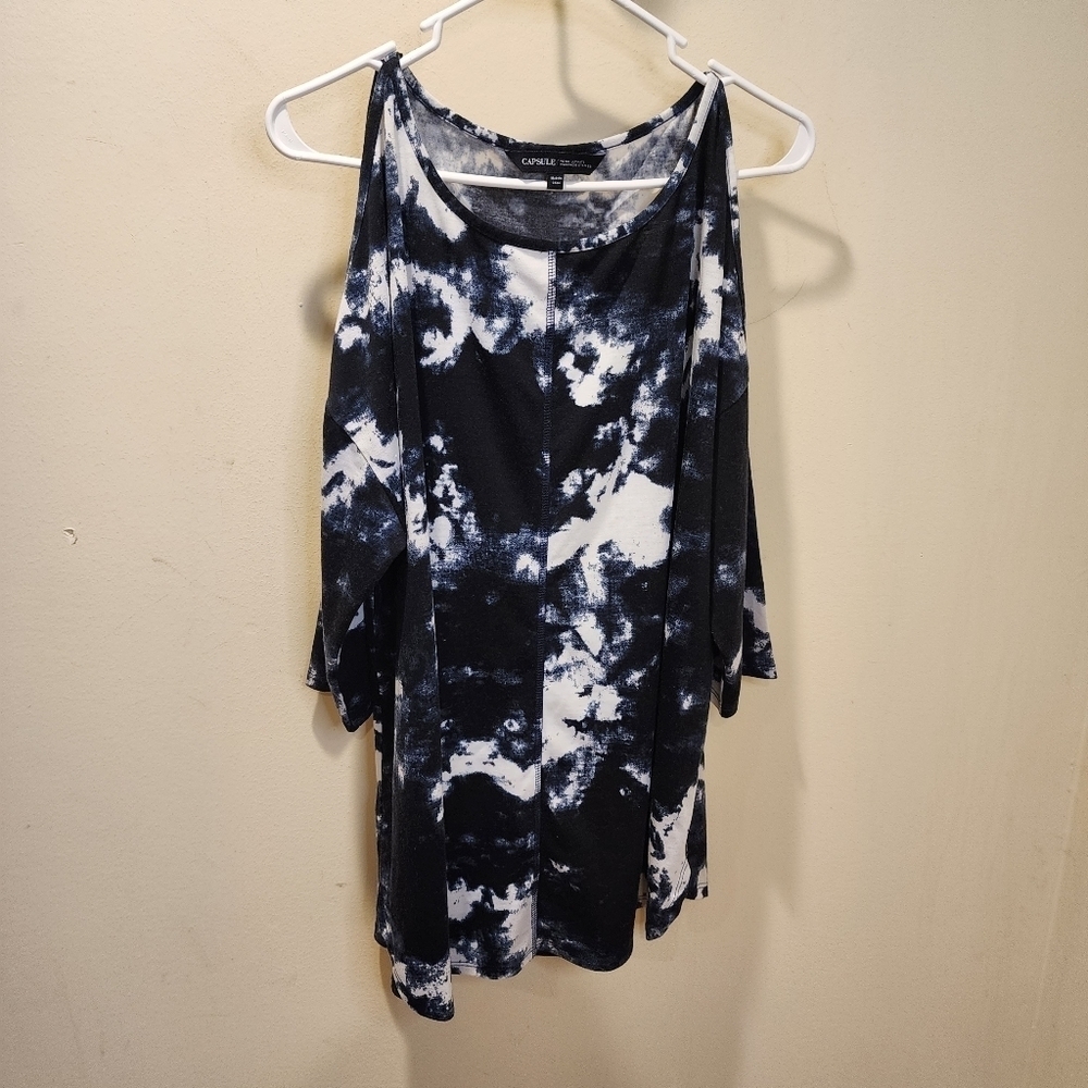 Capsule Tie Dye Cold shoulder Plus size top size 12 - Picture 7 of 12